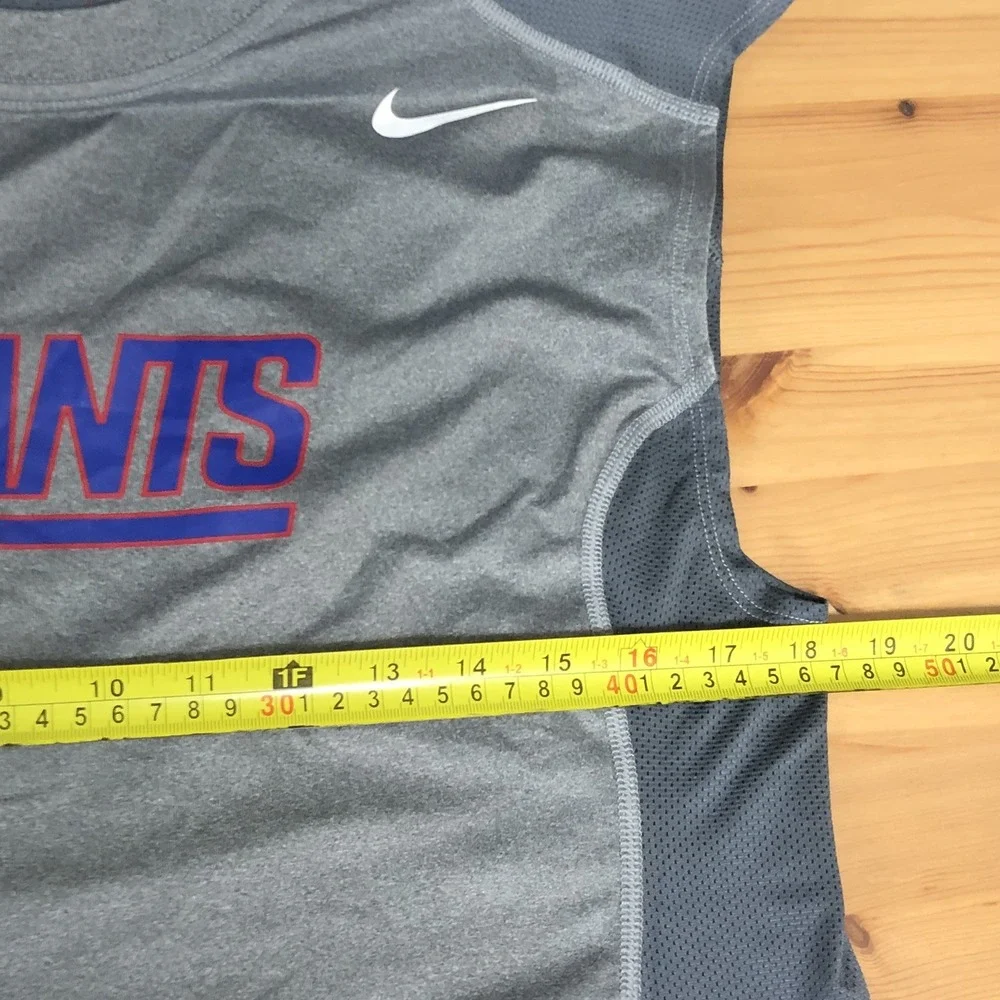 New York Giants Nike NFL On Field Sleeveless Shirt Mens XXL Gray Football Vented